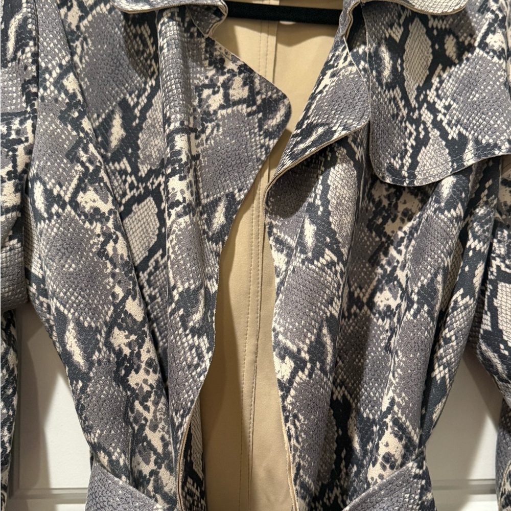 Love Token Snakeskin print faux Suede jacket - Picture 8 of 8